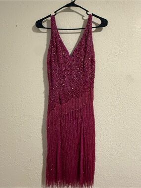 Primavera Fringe Cocktail Dress